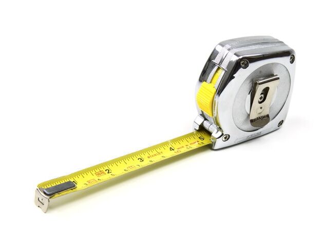 centimeter pikeun ngukur sirit saméméh enlargement